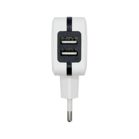 Aisens Cargador USB 17W 5V/3.4A con 2 Puertos USB y Control AI, Blanco Aisens Cargador USB 17W 5V/3.4A con 2 Puertos USB y Control AI, Blanco